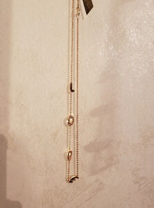 Carolee LOVE gold necklace